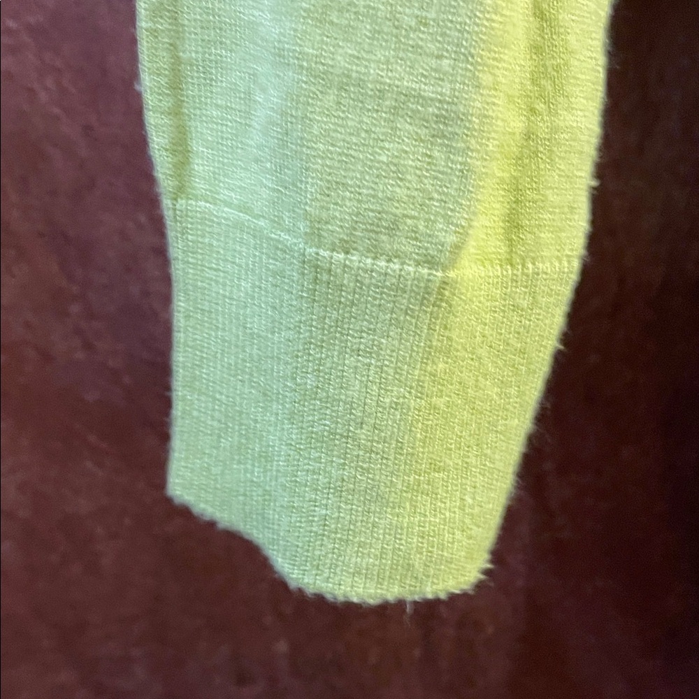 Halogen Lime Green Lightweight Button-Front Cardigan - Picture 4 of 9